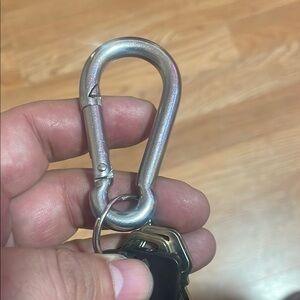 Silver Carabiner Keychain